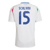 Italia Giorgio Scalvini 15 Borte EM 2024 - Herre Fotballdrakt